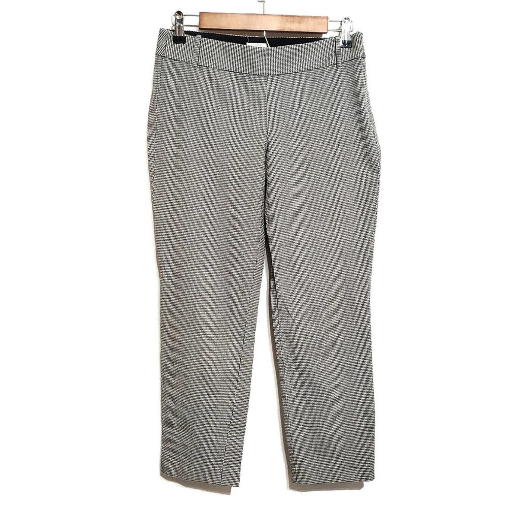 J. Crew Wool Blend Cropped Houndstooth Chino Pants